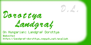 dorottya landgraf business card